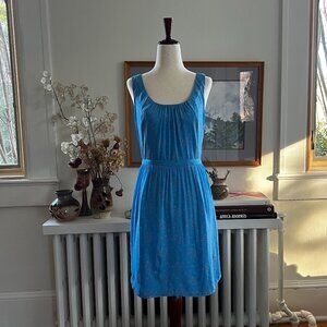 Madewell Blue Floral Cutout Back Dress – Size 4